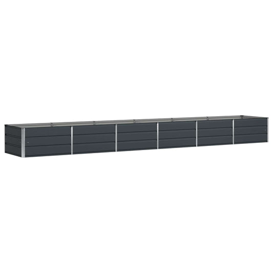 vidaXL Γλάστρα Ανθρακί 480 x 80 x 45 cm Ατσάλι
