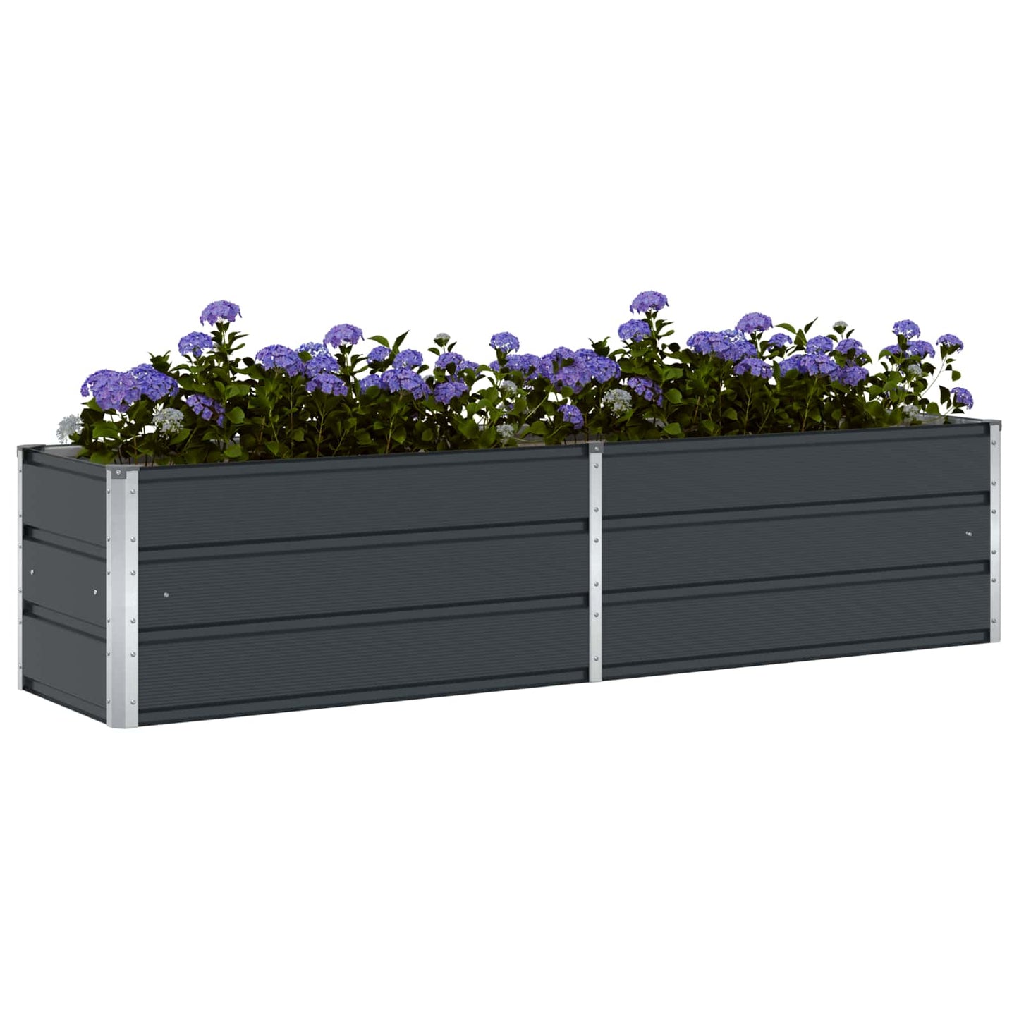 vidaXL Γλάστρα Ανθρακί 195 x 50 x 45 εκ Επικαλυμμένος Χάλυβας