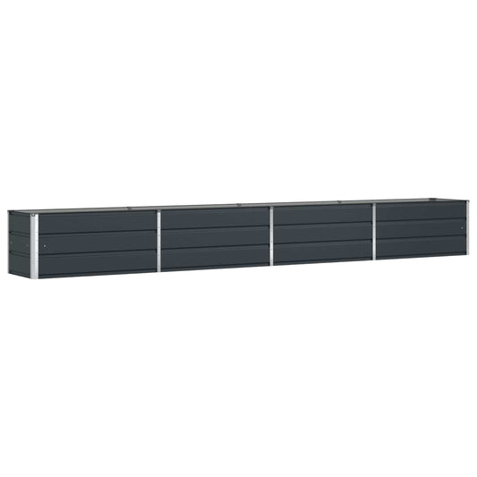 vidaXL Γλάστρα Ανθρακί 385 x 50 x 45 εκ Επικαλυμμένος Χάλυβας