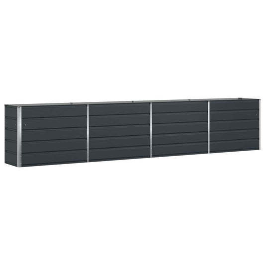 vidaXL Γλάστρα Ανθρακί 385 x 50 x 75 εκ Επικαλυμμένος Χάλυβας