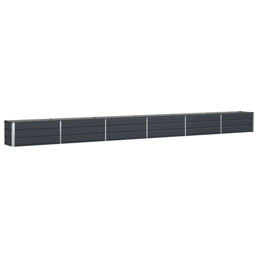 vidaXL Γλάστρα Ανθρακί 580 x 50 x 45 εκ Επικαλυμμένος Χάλυβας