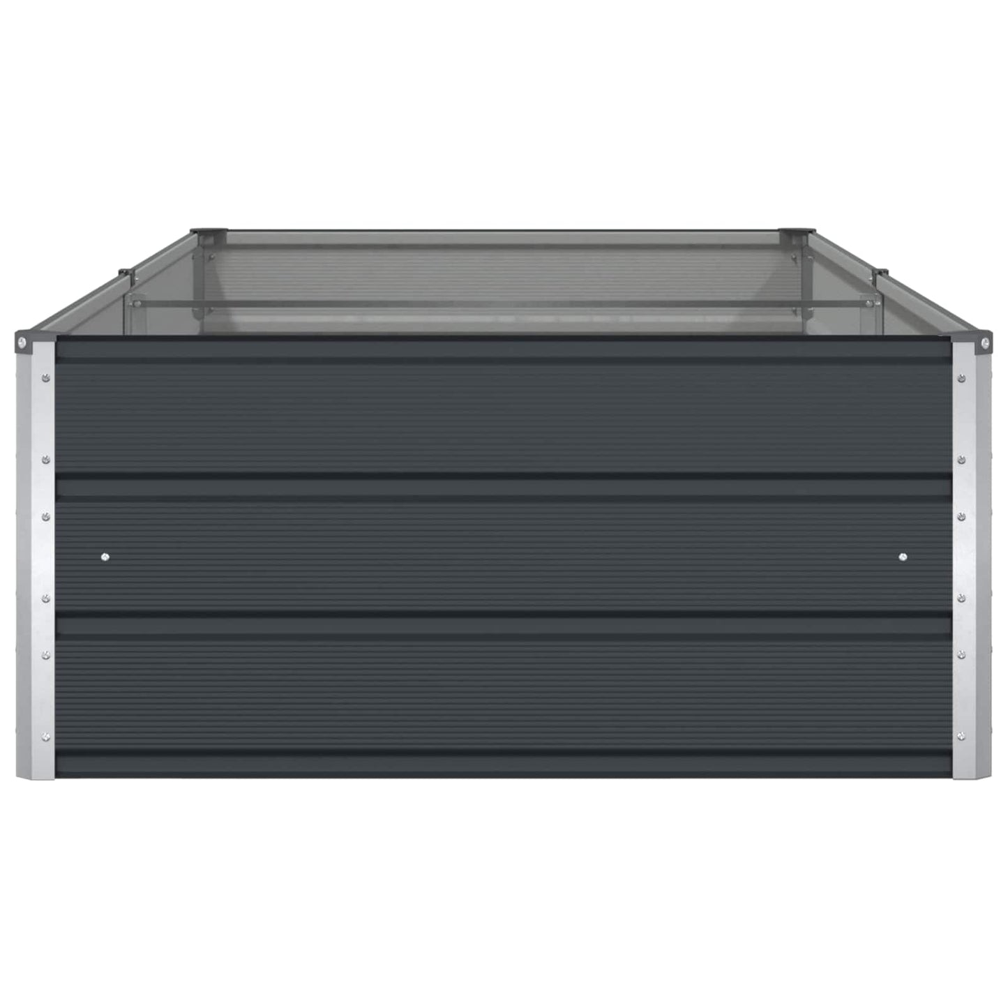 vidaXL Γλάστρα Ανθρακί 195 x 100 x 45 εκ Επικαλυμμένος Χάλυβας