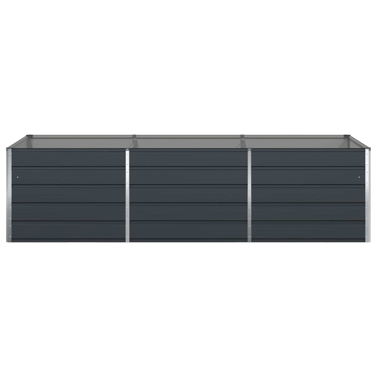 vidaXL Γλάστρα Ανθρακί 195 x 100 x 45 εκ Επικαλυμμένος Χάλυβας