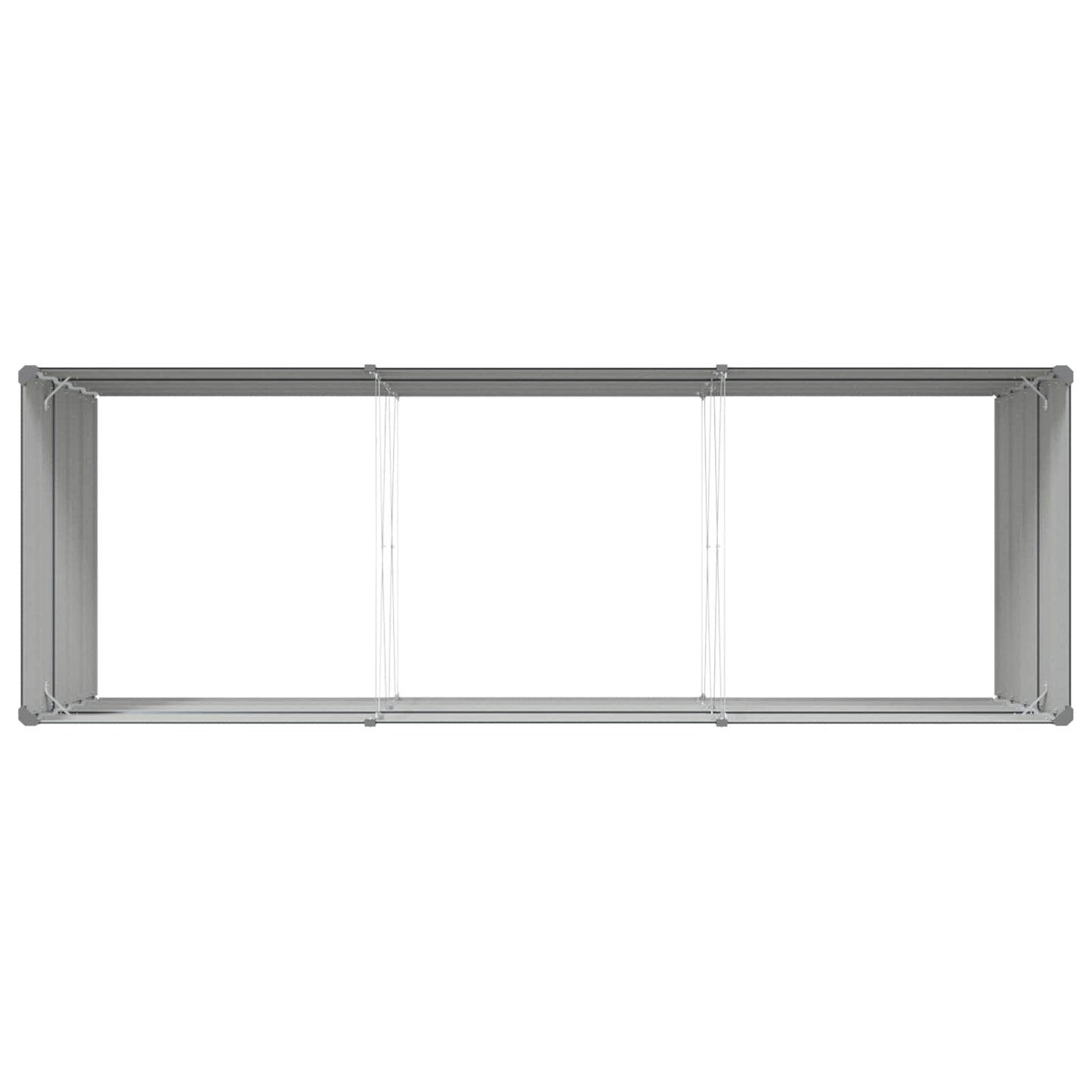 vidaXL Γλάστρα Ανθρακί 195 x 100 x 45 εκ Επικαλυμμένος Χάλυβας