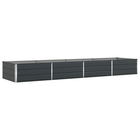 vidaXL Γλάστρα Ανθρακί 385 x 100 x 45 εκ Επικαλυμμένος Χάλυβας