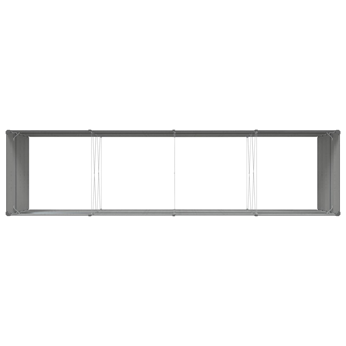 vidaXL Γλάστρα Ανθρακί 195 x 100 x 45 εκ Επικαλυμμένος Χάλυβας