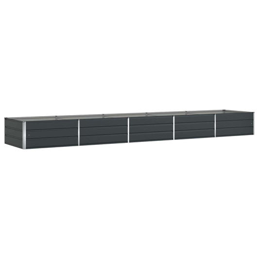 vidaXL Γλάστρα Ανθρακί 480 x 100 x 45 εκ Επικαλυμμένος Χάλυβας