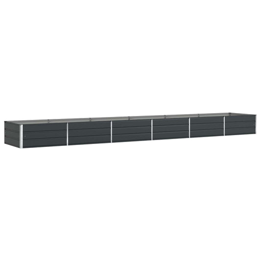 vidaXL Γλάστρα Ανθρακί 580 x 100 x 45 εκ Επικαλυμμένος Χάλυβας