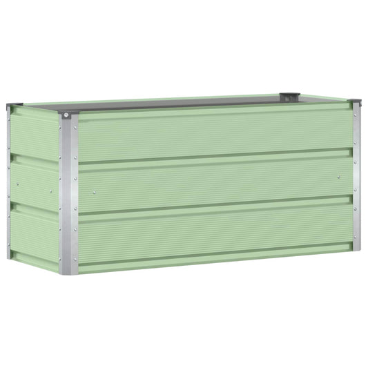 vidaXL Γλάστρα Πράσινο 100 x 40 x 45 cm Ατσάλι