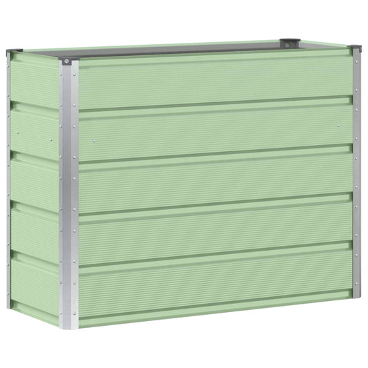 vidaXL Γλάστρα Πράσινο 100 x 40 x 75 cm Ατσάλι