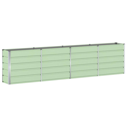 vidaXL Γλάστρα Πράσινο 320 x 40 x 75 εκ. Ατσάλι