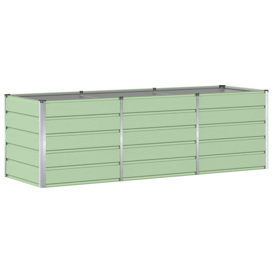 vidaXL Γλάστρα Πράσινο 240 x 80 x 75 εκ. Ατσάλι