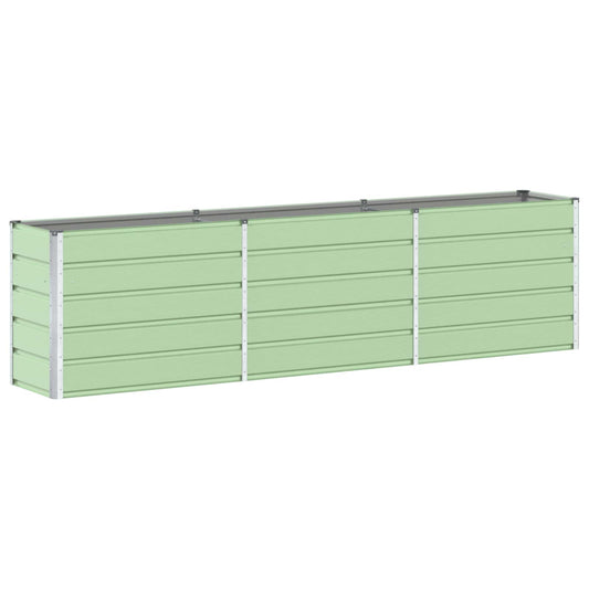 vidaXL Γλάστρα Παστέλ Πράσινο 290 x 90 x 77 εκ Επικαλυμμένος Χάλυβας