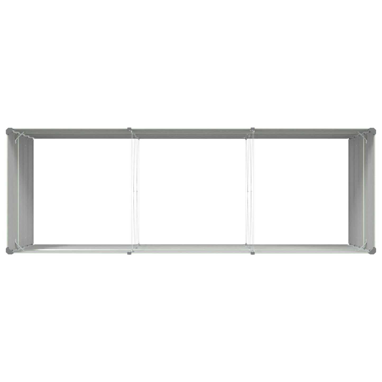 vidaXL Γλάστρα Παστέλ Πράσινο 195 x 100 x 45 εκ Επικαλυμμένος Χάλυβας