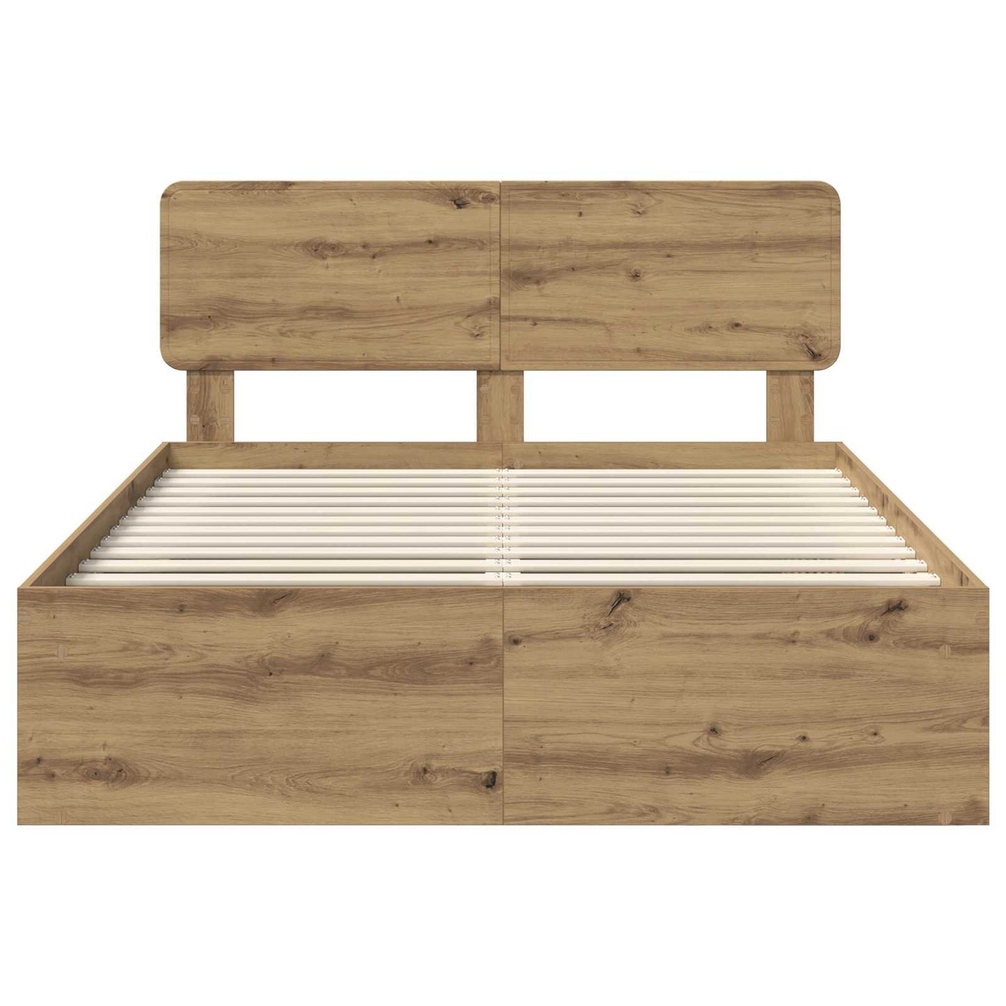 vidaXL Σκελετός Κρεβατιού Καρυδιά Χειροποίητης Εργασίας 160 x 200 cm