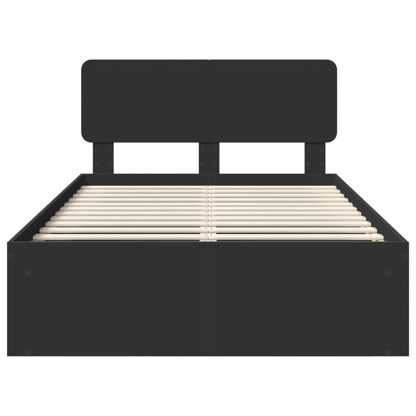 vidaXL Σκελετός Κρεβατιού Μαύρο 120 x 200 cm Στερεά ξυλεία πεύκου