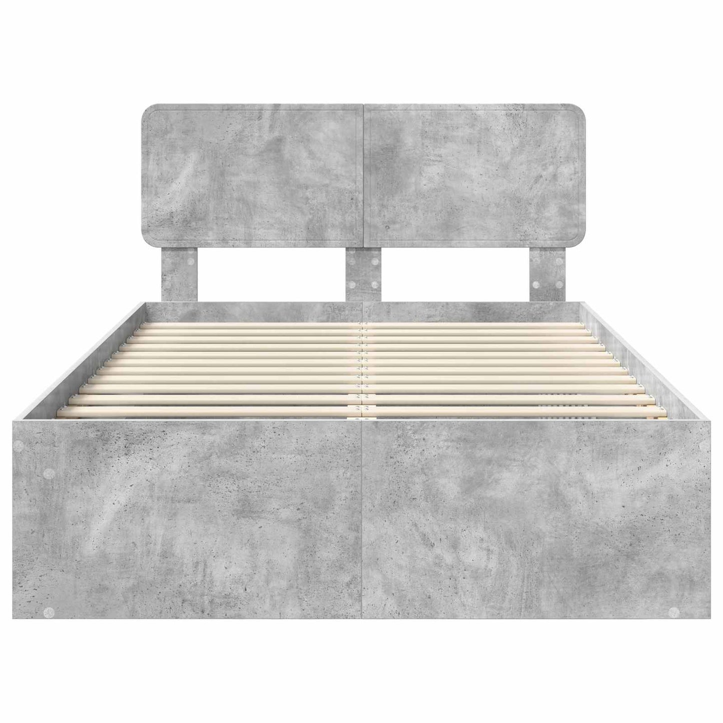 vidaXL Σκελετός Κρεβατιού Σκυρόδεμα 120 x 190 cm Στερεά ξυλεία πεύκου