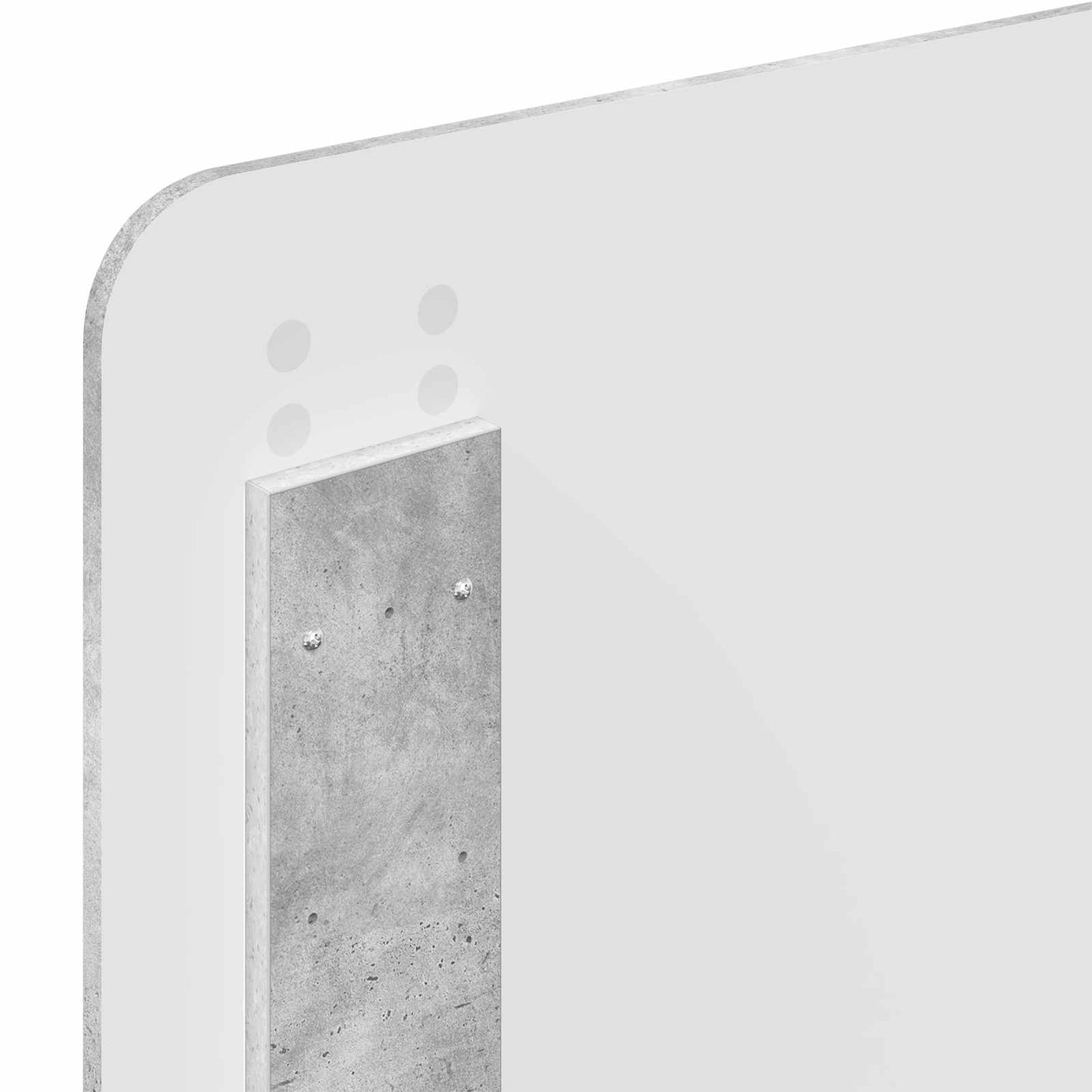 vidaXL Σκελετός Κρεβατιού με κεφαλάρι Γκρι Μπετόν 100 x 200 cm