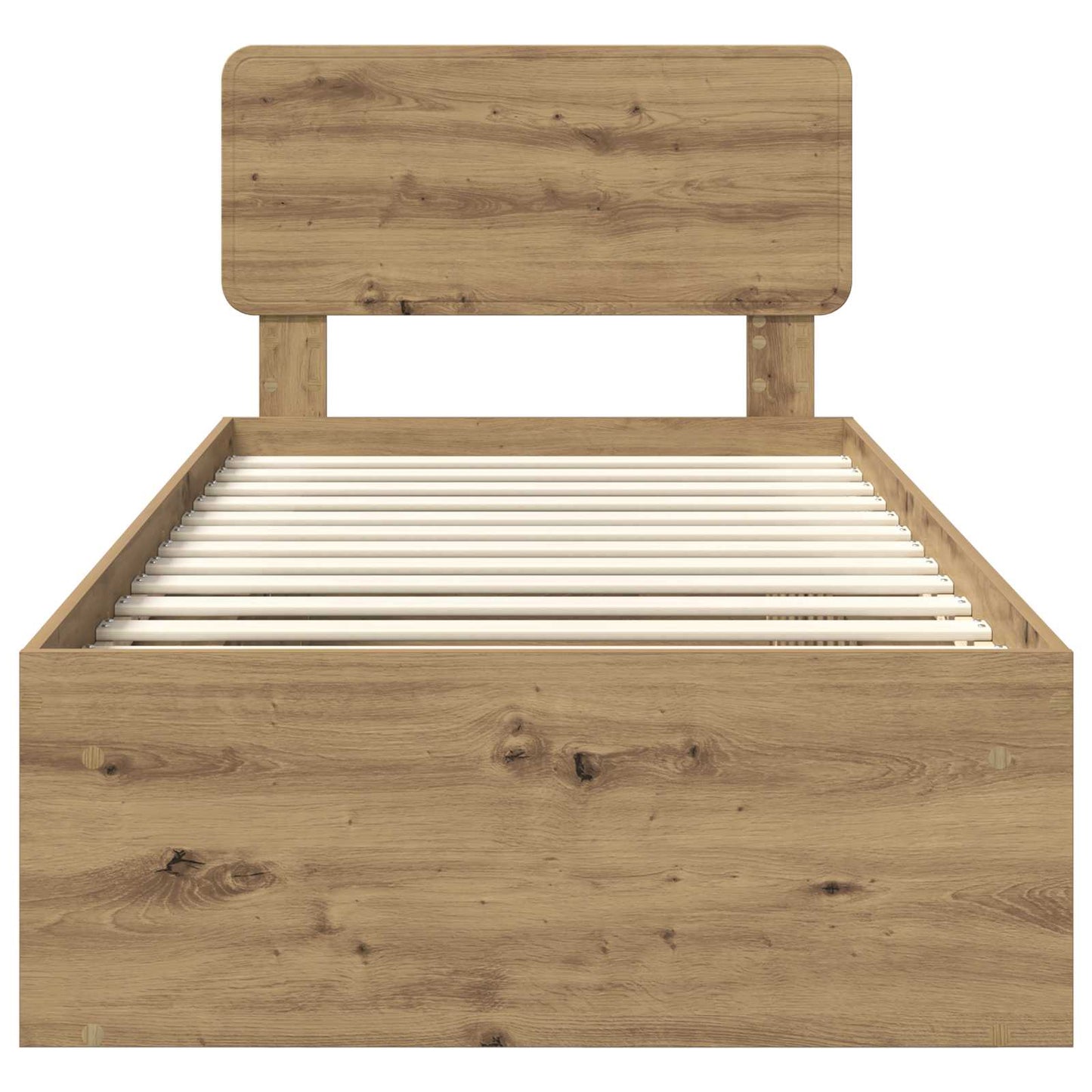 vidaXL Σκελετός Κρεβατιού Καρυδιά Χειροποίητης Εργασίας 90 x 200 cm