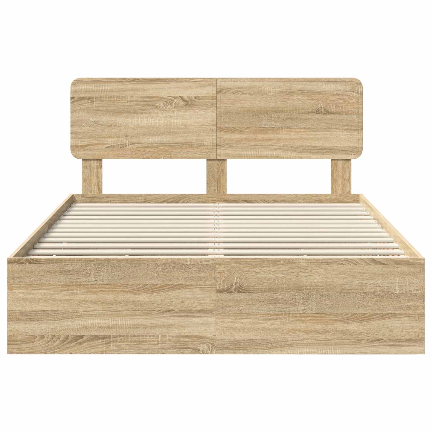 vidaXL Σκελετός Κρεβατιού με συρτάρι Δρύς Sonoma 150 x 200 cm
