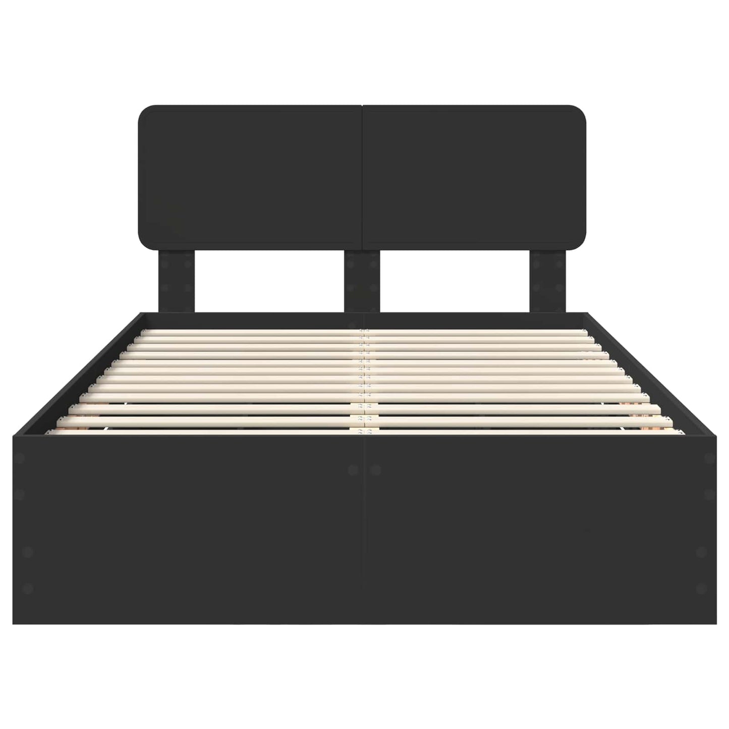 vidaXL Σκελετός Κρεβατιού Μαύρο 120 x 190 cm Μηχανήματος Ξύλο