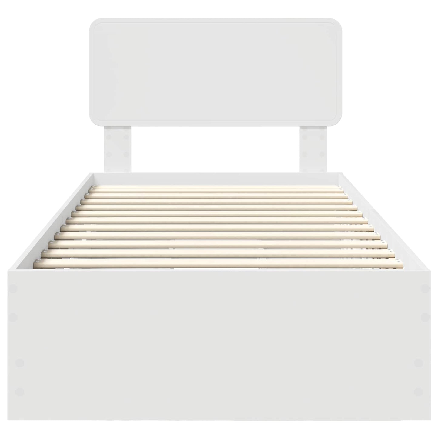 vidaXL Σκελετός Κρεβατιού Λευκό 100 x 200 cm Μηχανήματος Ξύλο