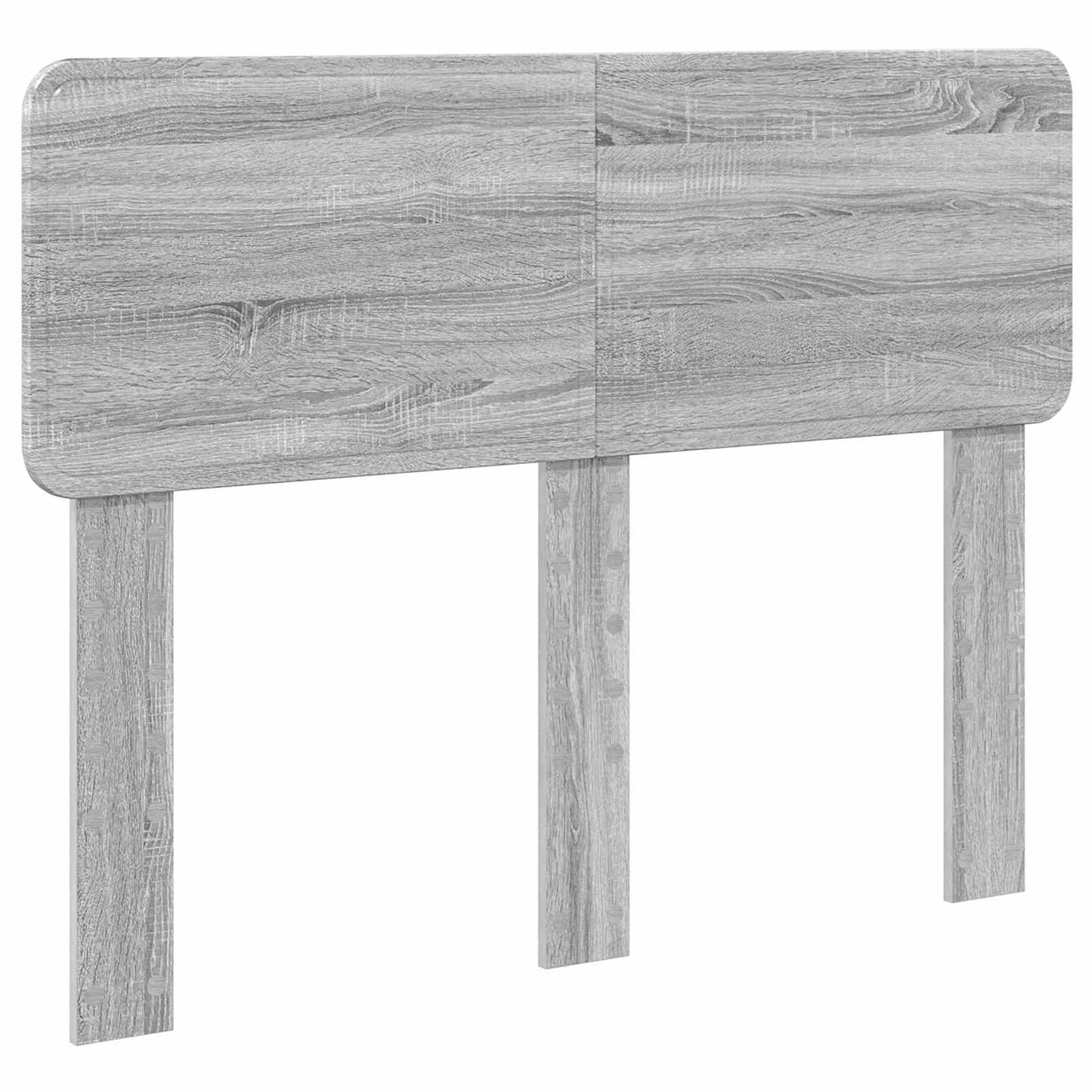 vidaXL Κρεβάτι Αποθήκης Γκρίζο Σονομα 135 x 190 cm Επεξεργασμένο ξύλο