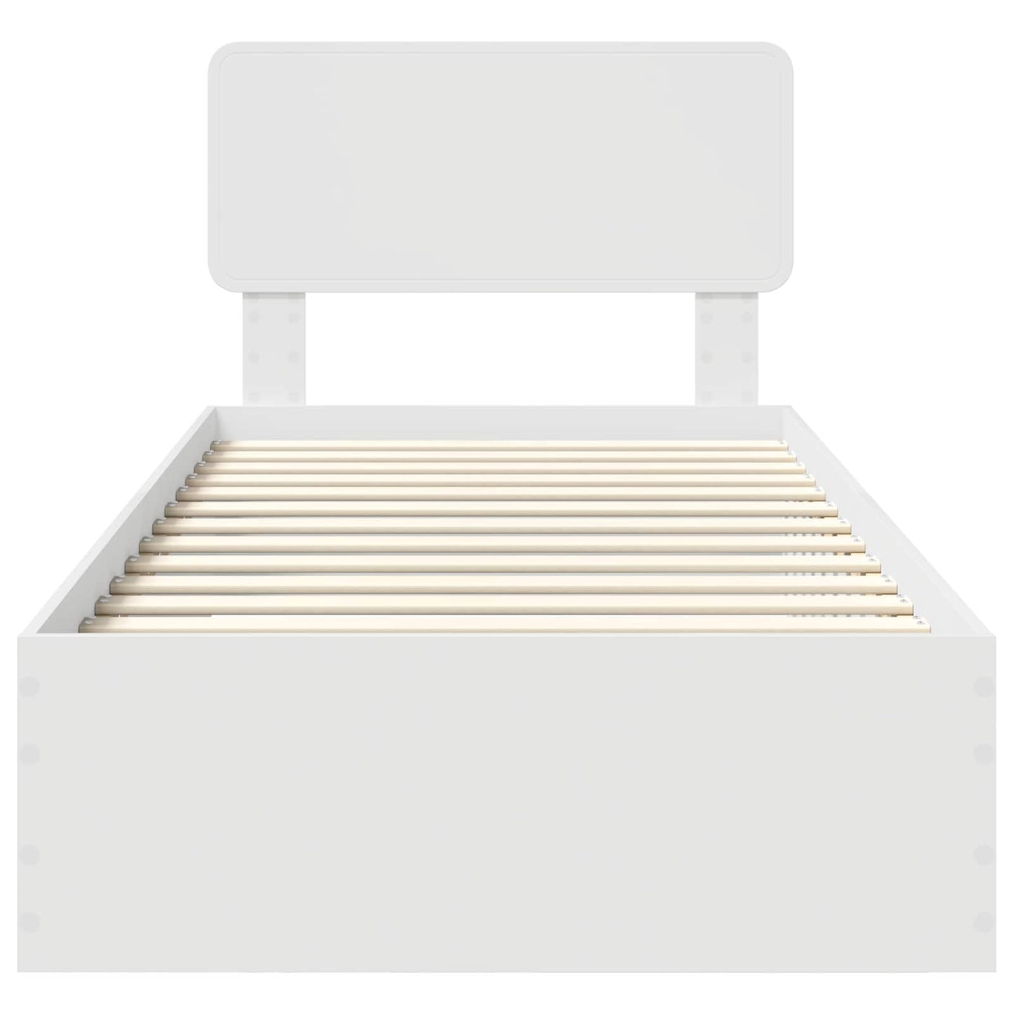 vidaXL Σκελετός Κρεβατιού Λευκό 100 x 200 cm Επεξεργασμένο ξύλο