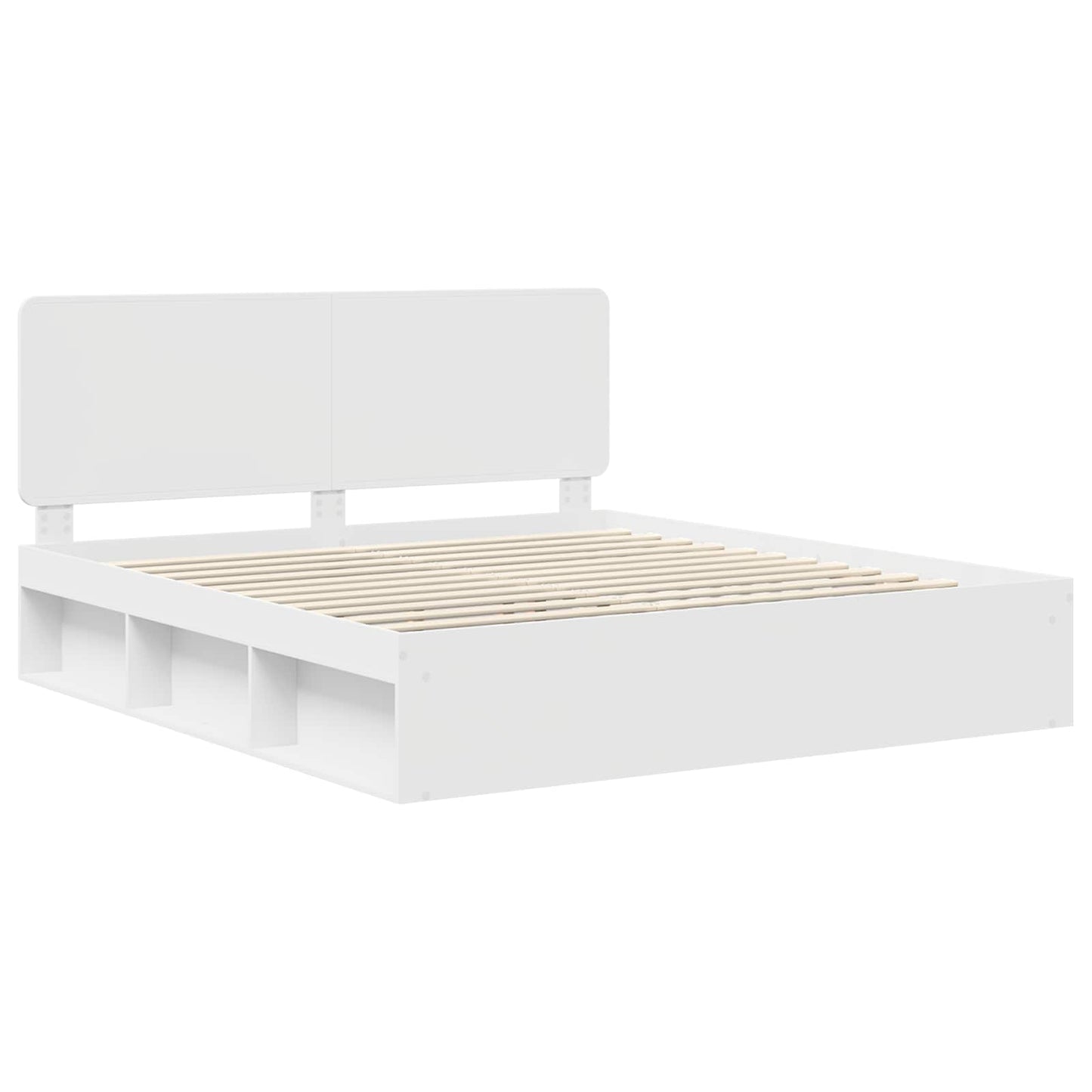 vidaXL Σκελετός Κρεβατιού Λευκό 180 x 200 cm Στερεά ξυλεία πεύκου