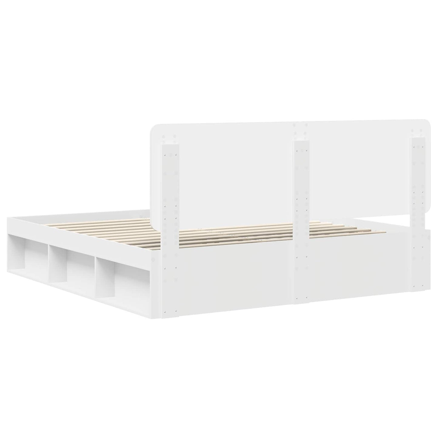 vidaXL Σκελετός Κρεβατιού Λευκό 180 x 200 cm Στερεά ξυλεία πεύκου