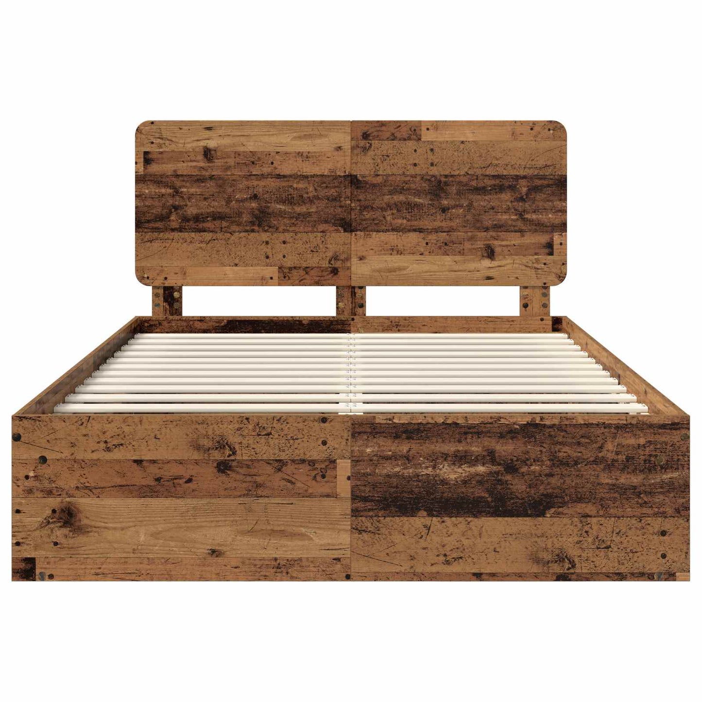 vidaXL Σκελετός Κρεβατιού Παλιό ξύλο 160 x 200 cm Στερεά ξυλεία πεύκου