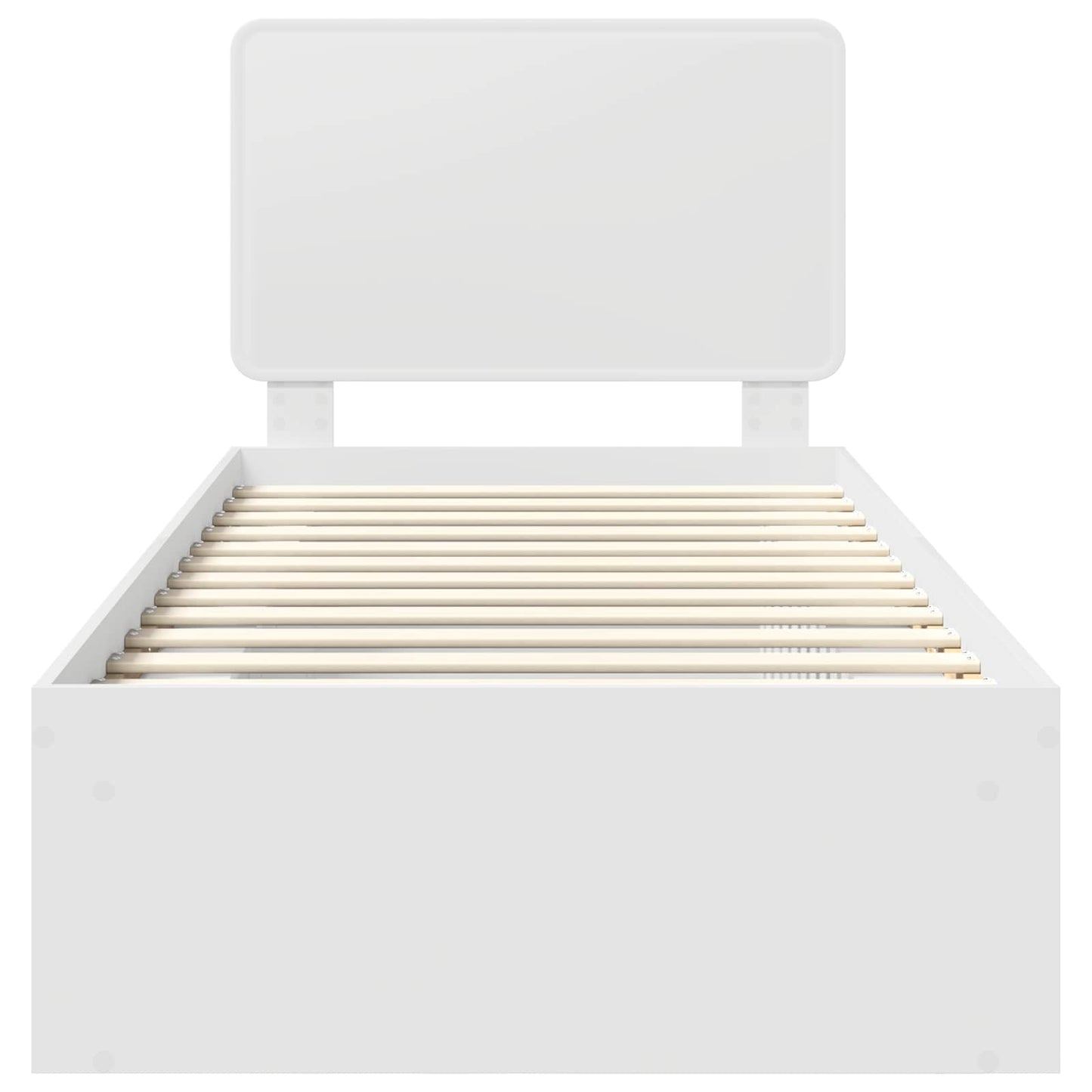 vidaXL Σκελετός Κρεβατιού Λευκό 100 x 200 cm Στερεά ξυλεία πεύκου