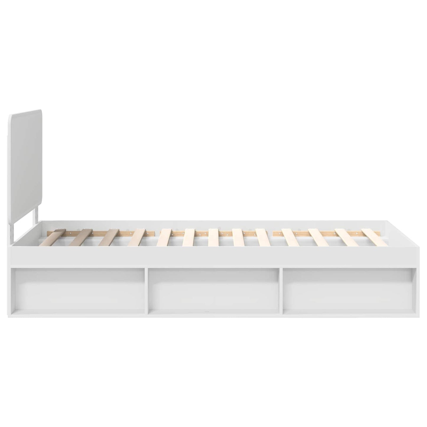 vidaXL Σκελετός Κρεβατιού Λευκό 90 x 190 cm Στερεά ξυλεία πεύκου