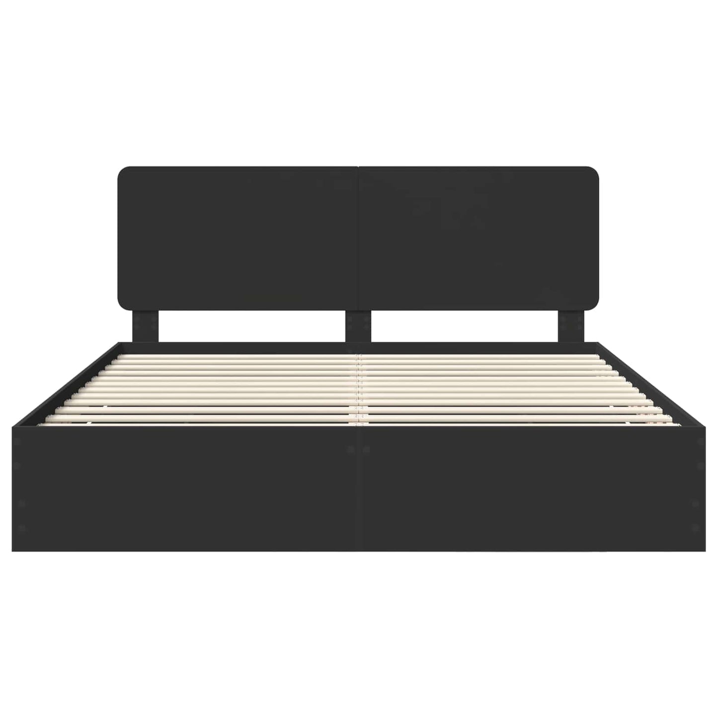 vidaXL Σκελετός Κρεβατιού Μαύρο 180 x 200 cm Μηχανήματος Ξύλο