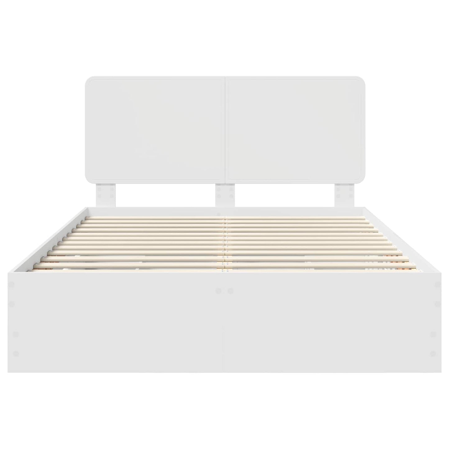vidaXL Σκελετός Κρεβατιού Λευκό 150 x 200 cm Μηχανήματος Ξύλο