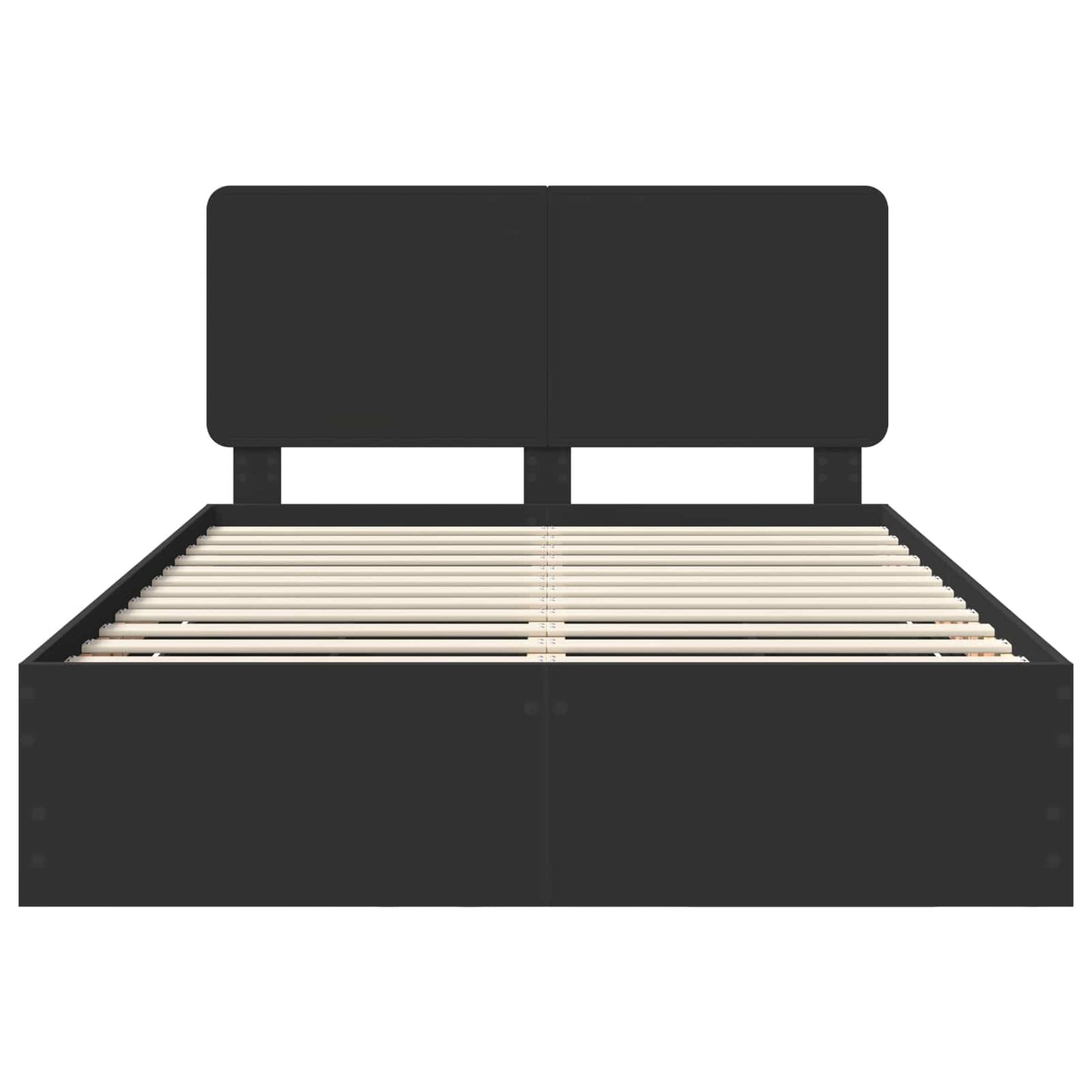 vidaXL Σκελετός Κρεβατιού Μαύρο 140 x 190 cm Μηχανήματος Ξύλο