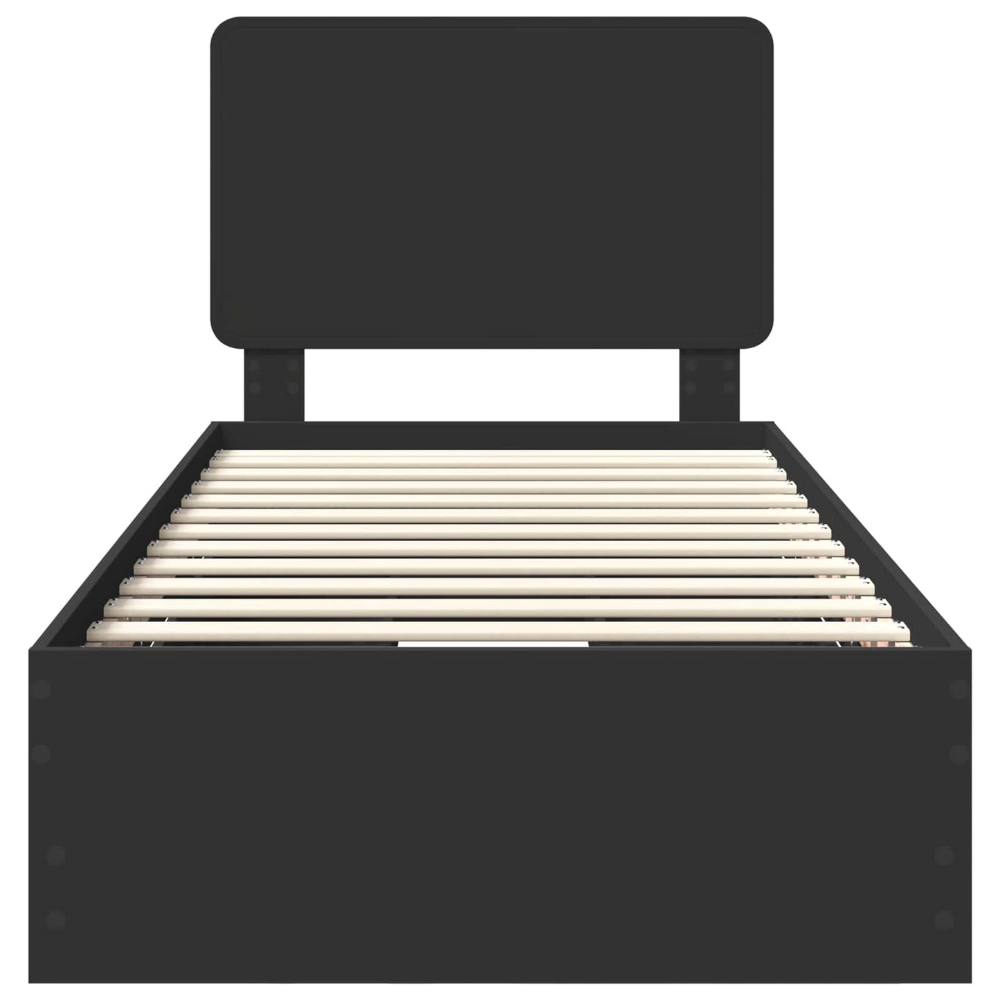 vidaXL Σκελετός Κρεβατιού Μαύρο 100 x 200 cm Μηχανήματος Ξύλο