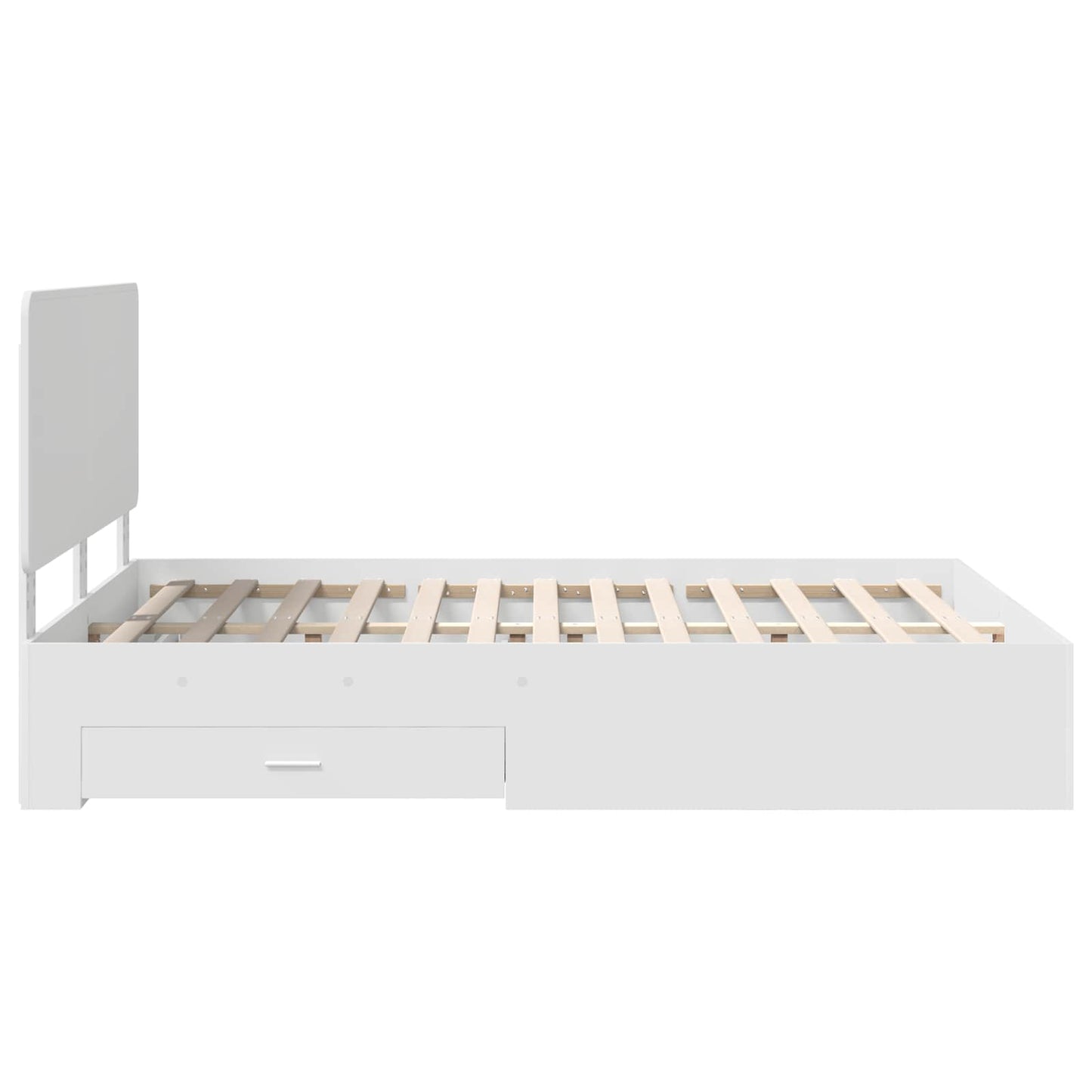 vidaXL Σκελετός Κρεβατιού Λευκό 160 x 200 cm Επεξεργασμένο ξύλο