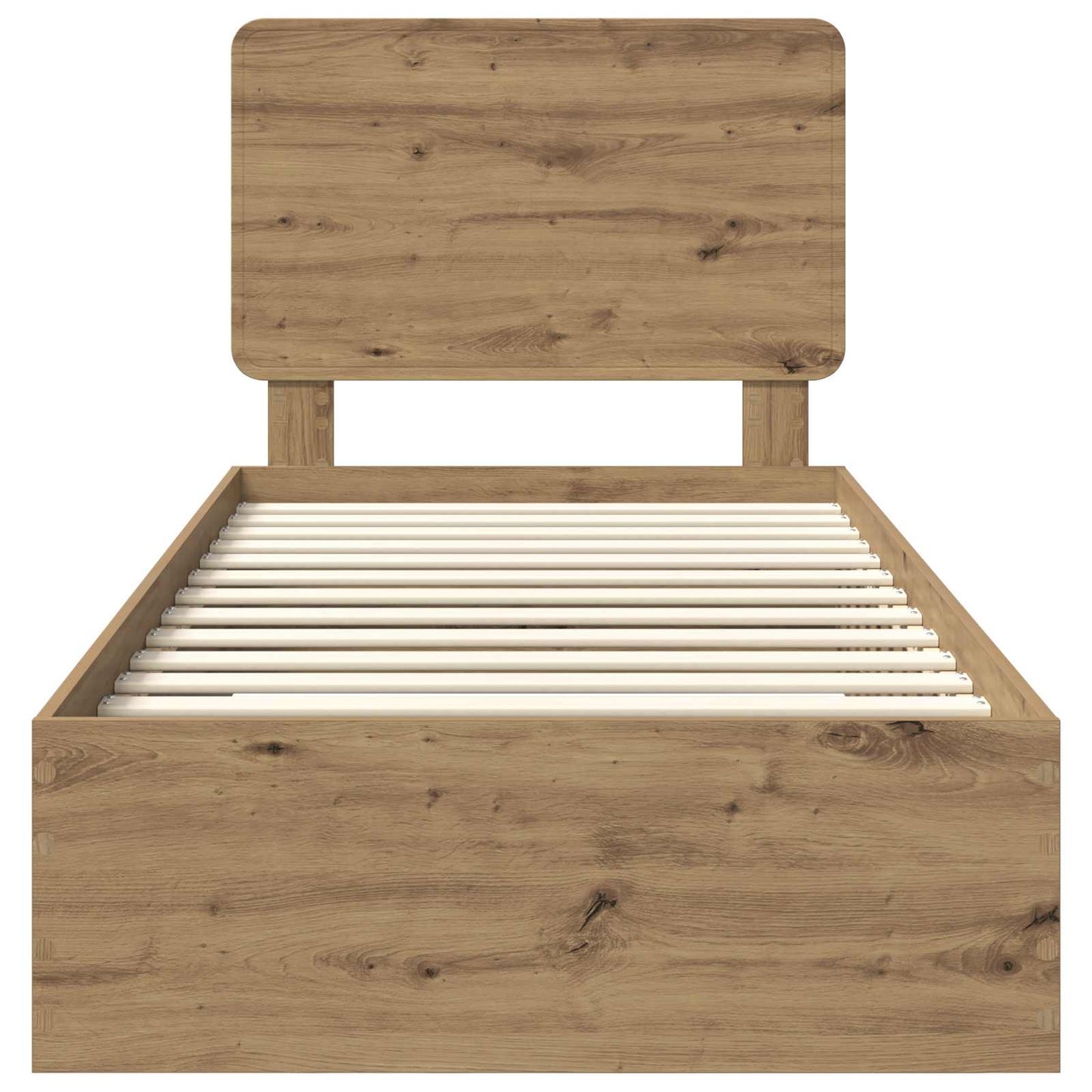 vidaXL Σκελετός Κρεβατιού Artisan Oak 90 x 200 cm Επεξεργασμένο ξύλο
