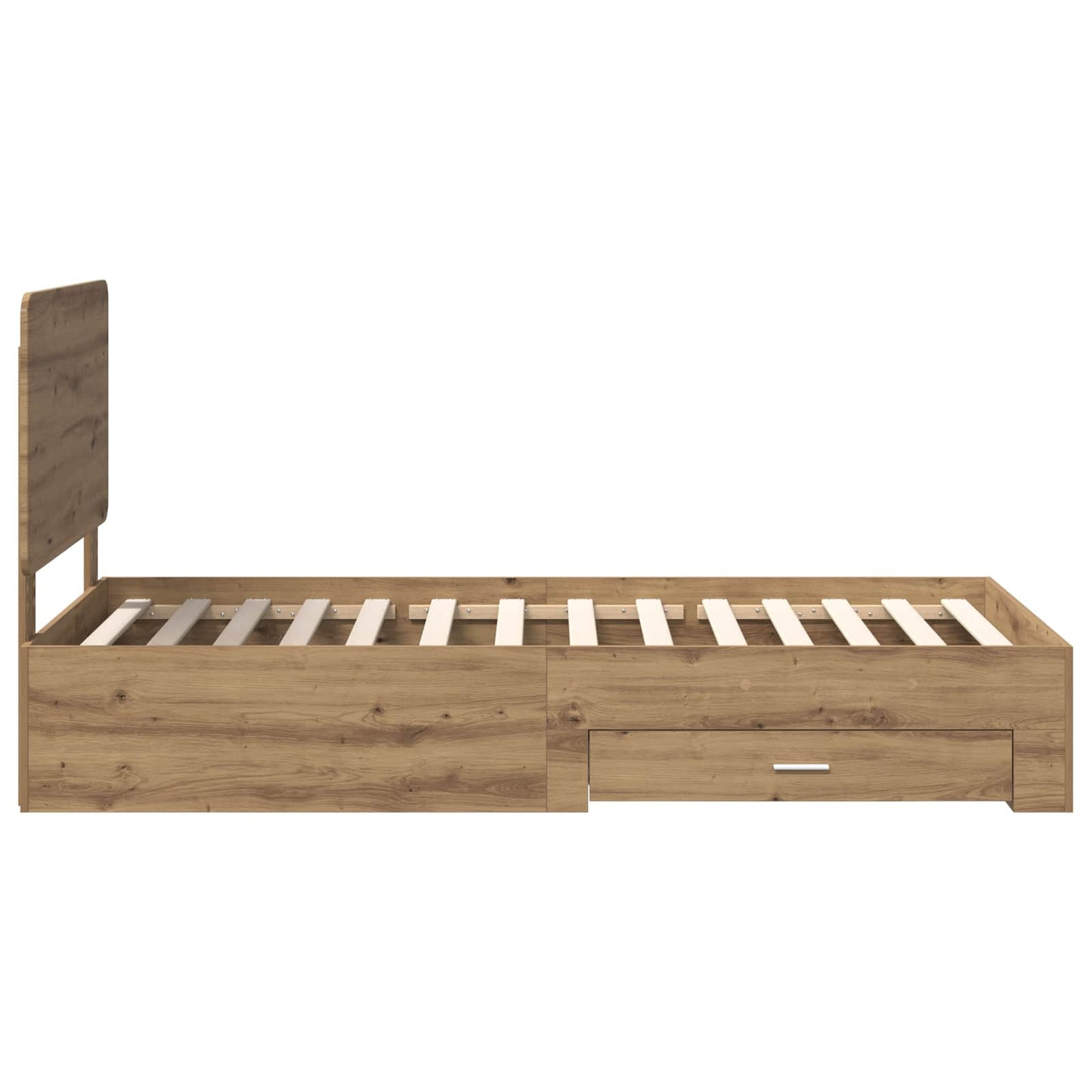 vidaXL Σκελετός Κρεβατιού Artisan Oak 90 x 190 cm Επεξεργασμένο ξύλο