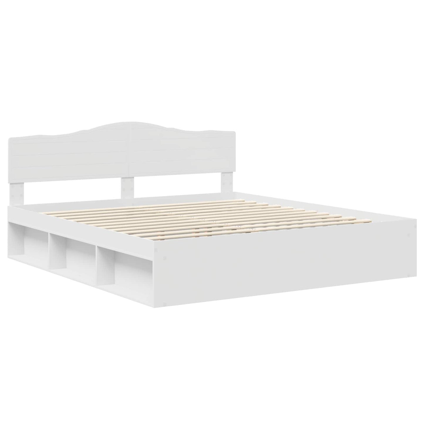 vidaXL Σκελετός Κρεβατιού Λευκό 180 x 200 cm Στερεά ξυλεία πεύκου