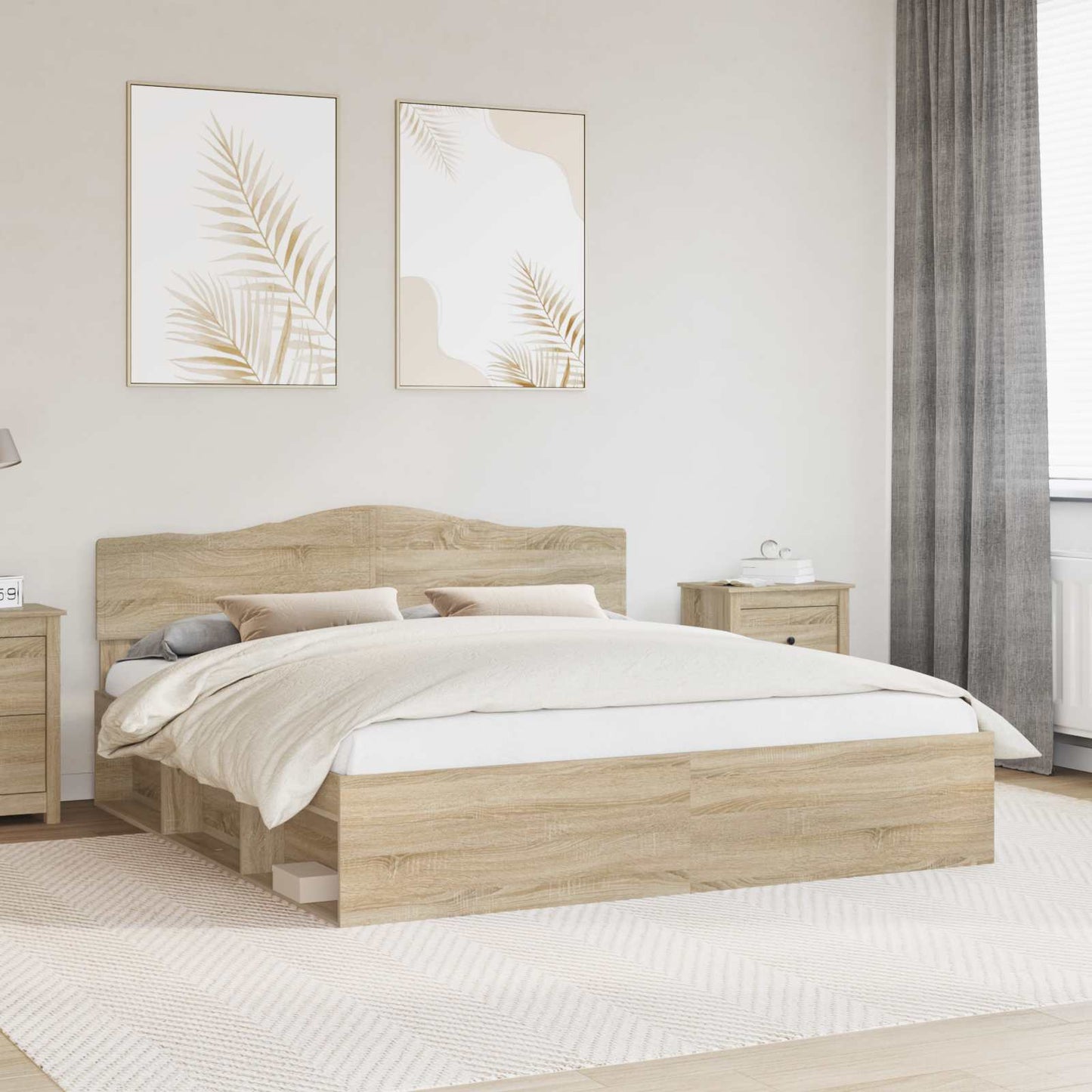 vidaXL Σκελετός Κρεβατιού Σονόμα 180 x 200 cm Στερεά ξυλεία πεύκου