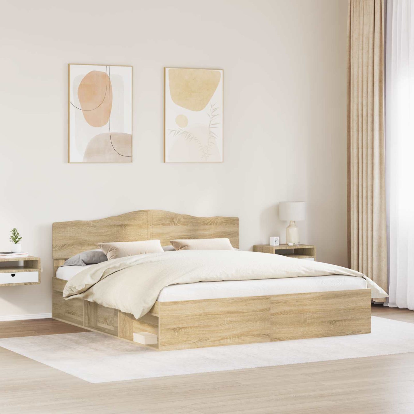 vidaXL Σκελετός Κρεβατιού Σονόμα 180 x 200 cm Στερεά ξυλεία πεύκου