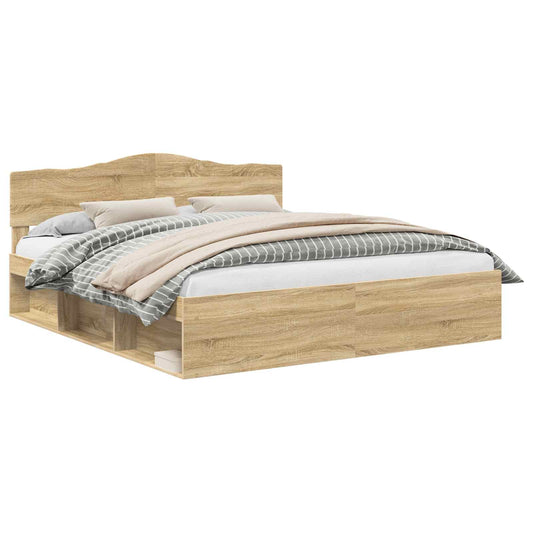 vidaXL Σκελετός Κρεβατιού Σονόμα 180 x 200 cm Στερεά ξυλεία πεύκου