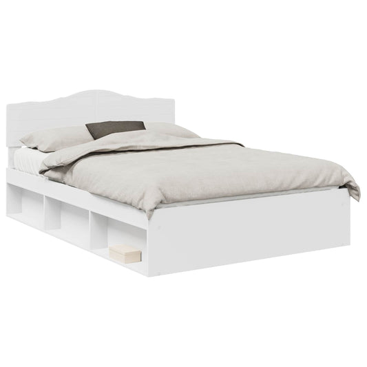 vidaXL Σκελετός Κρεβατιού Λευκό 160 x 200 cm Στερεά ξυλεία πεύκου