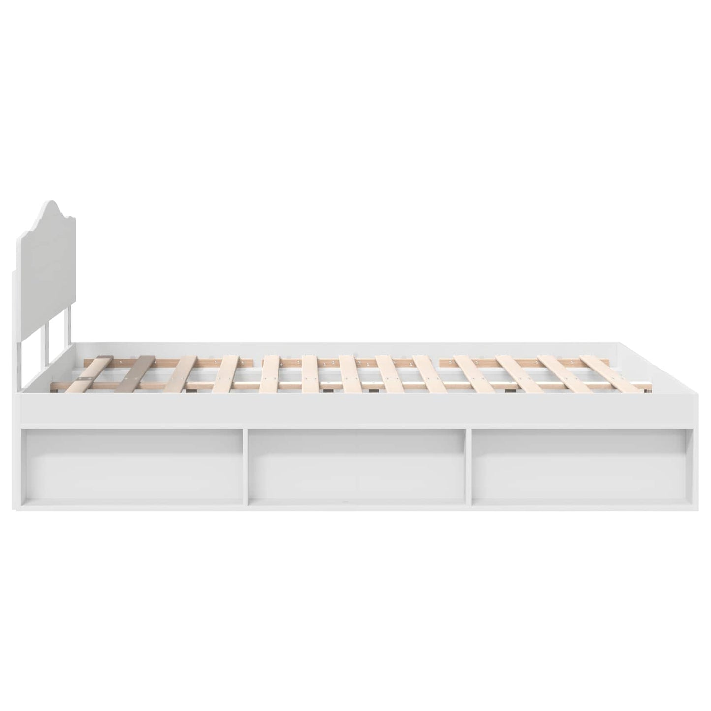 vidaXL Σκελετός Κρεβατιού Λευκό 160 x 200 cm Στερεά ξυλεία πεύκου