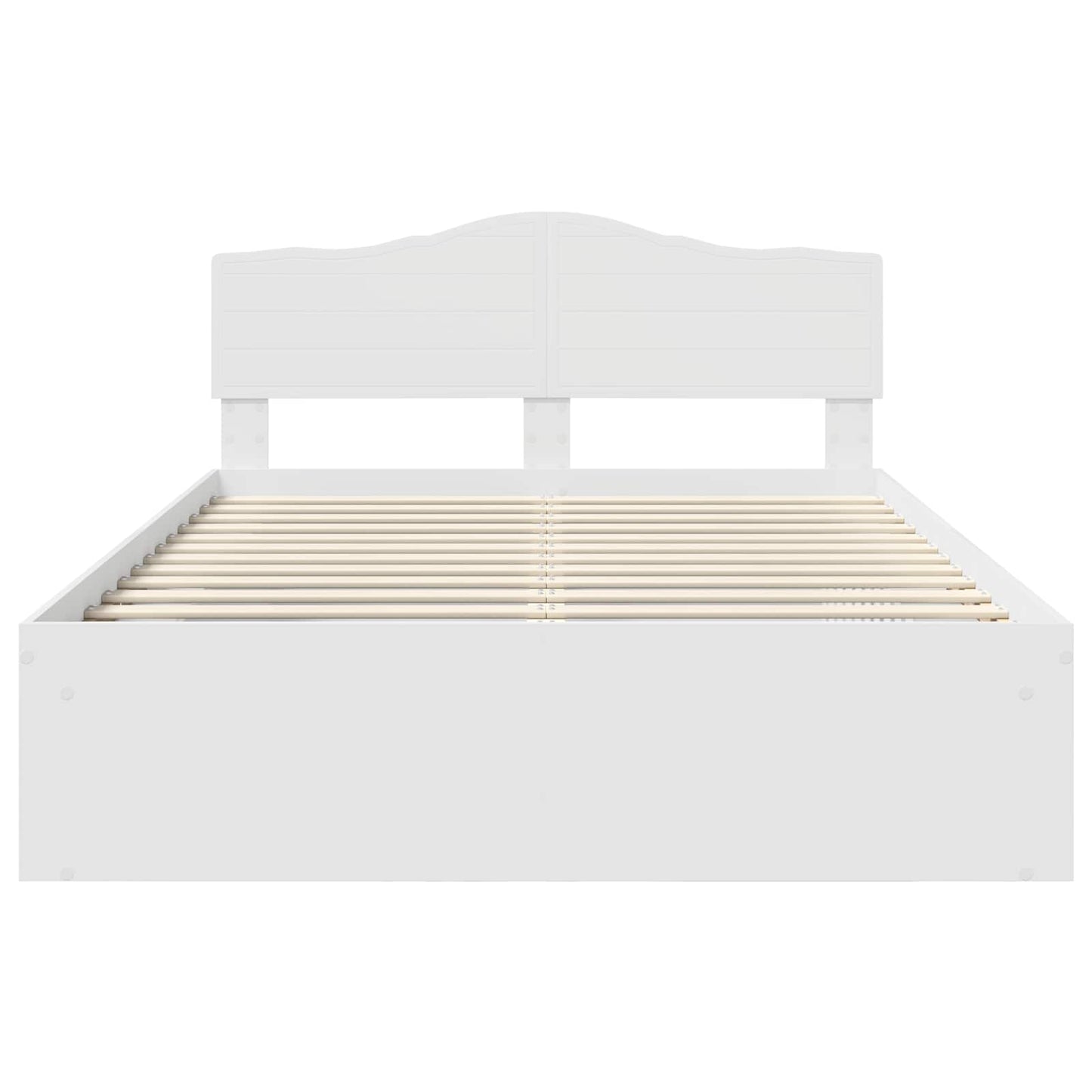 vidaXL Σκελετός Κρεβατιού Λευκό 140 x 200 cm Στερεά ξυλεία πεύκου