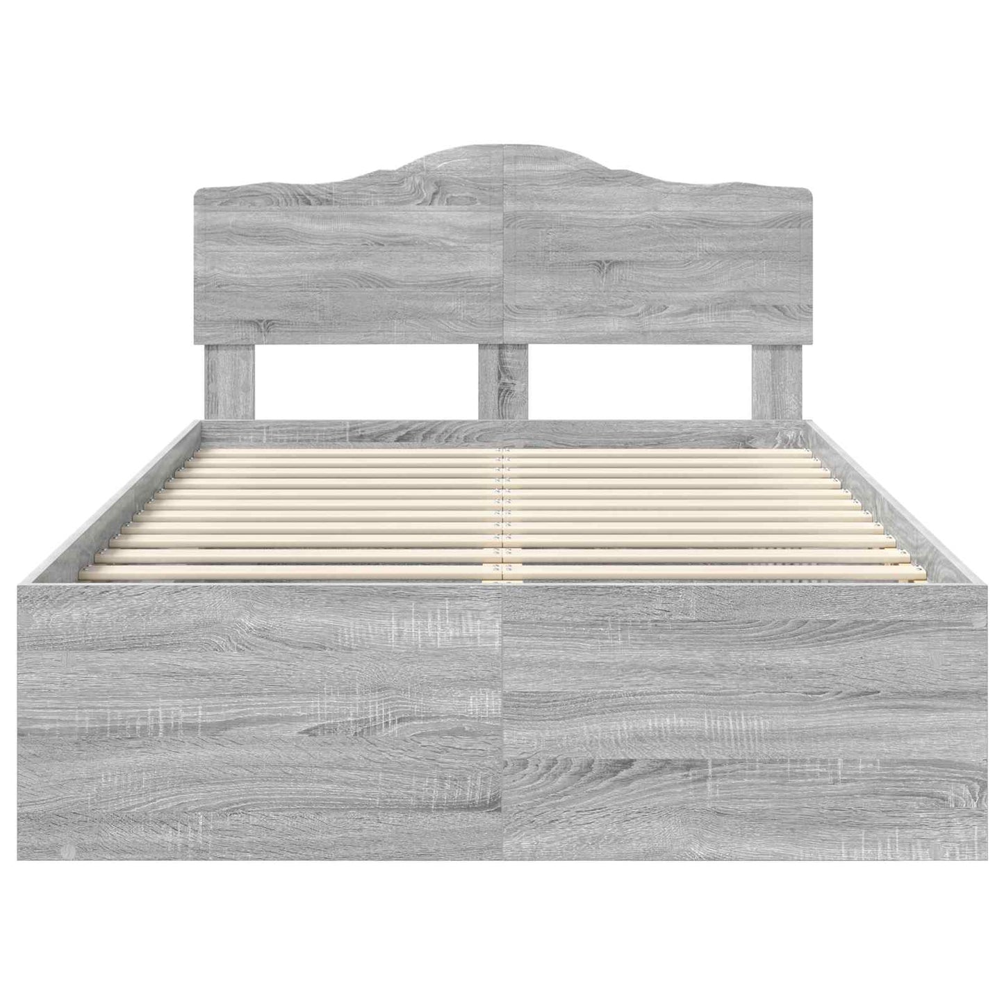 vidaXL Σκελετός Κρεβατιού Γκρι Sonoma 120 x 190 cm