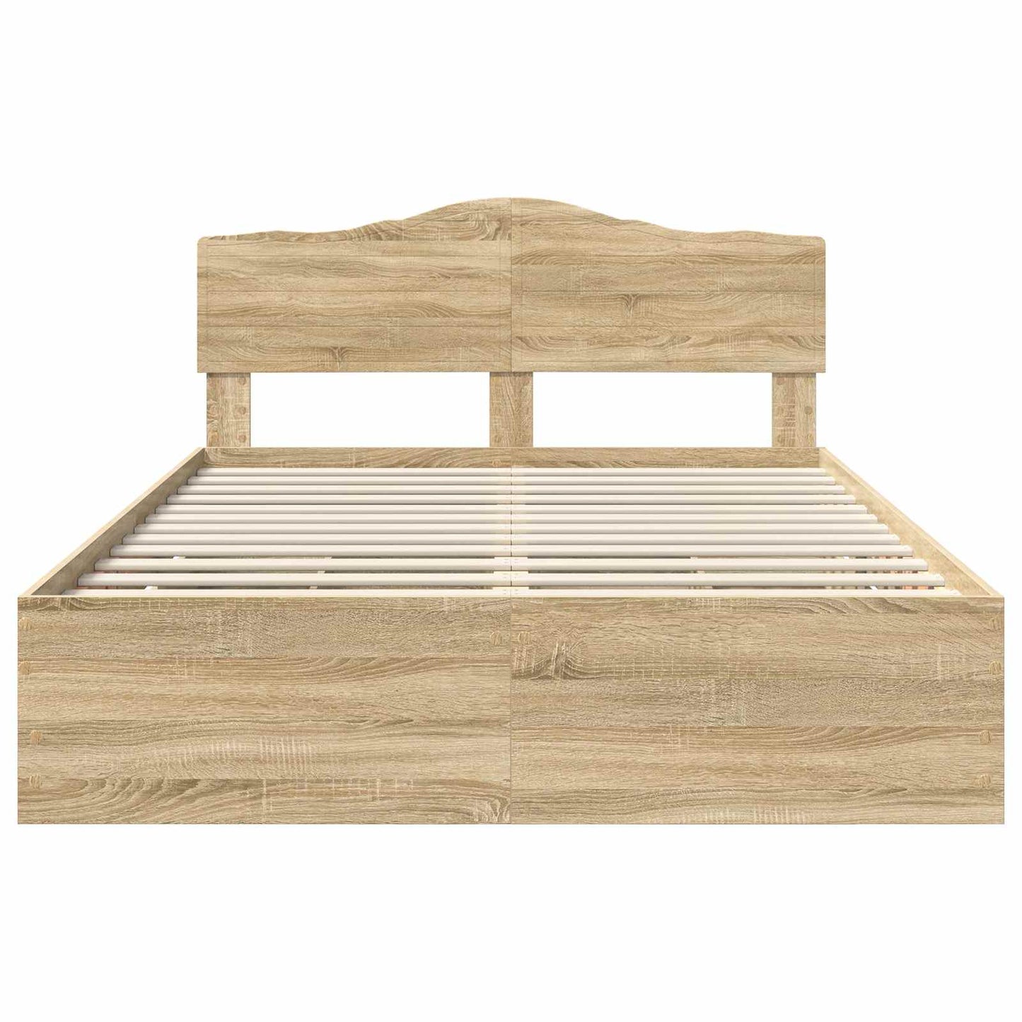 vidaXL Σκελετός Κρεβατιού Δρύς Sonoma 160 x 200 cm Μηχανήματος Ξύλο