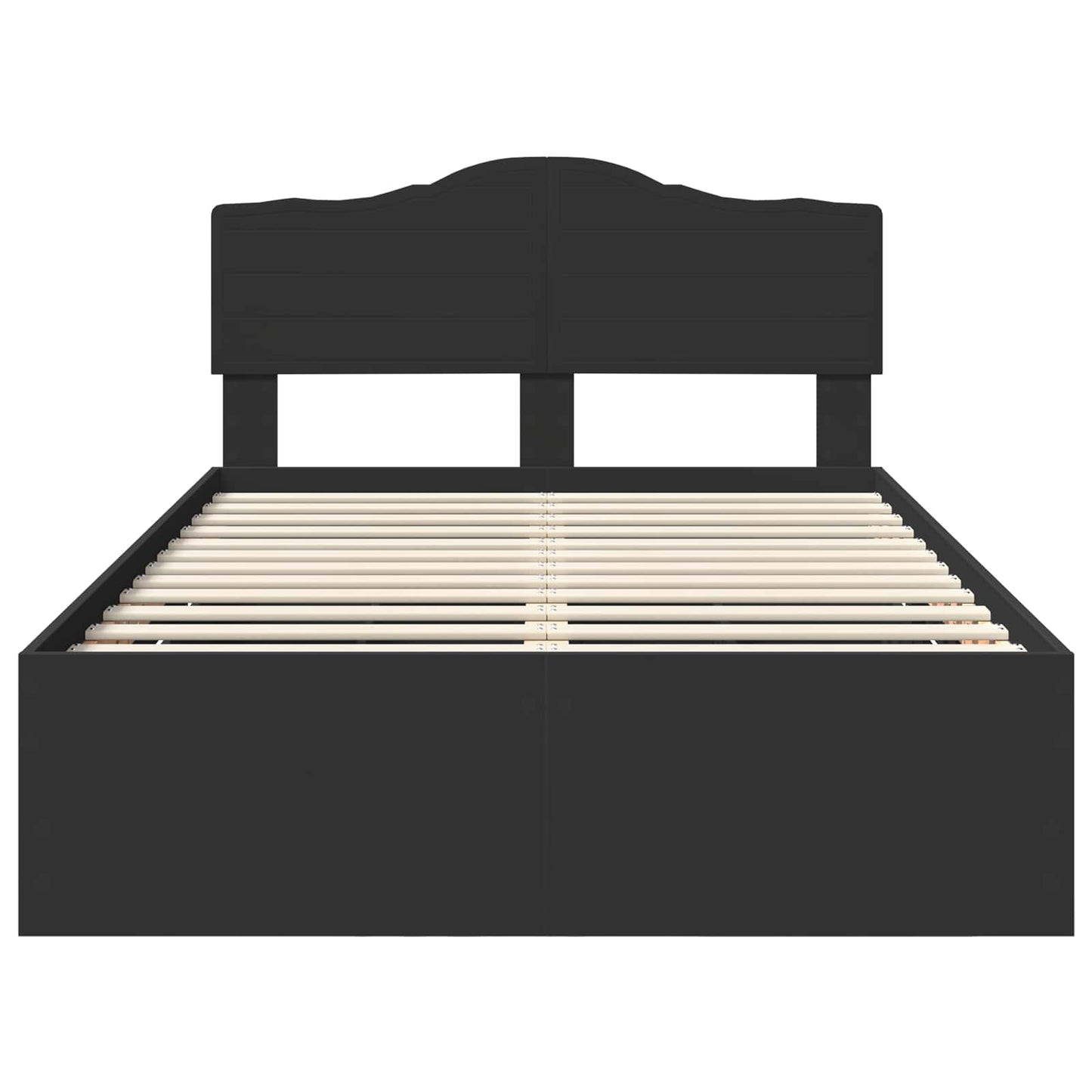 vidaXL Σκελετός Κρεβατιού Μαύρο 120 x 200 cm Μηχανήματος Ξύλο